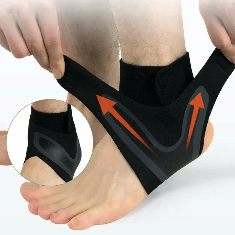 Ayarlanabilir Ayak bileği Destek Brace Ayak Burkulma Yaralanma Ağrı Wrap Guard Koruyucu Bilek Desteği Ayak Brace Muhafız Spor Shin Protector Ayaklar