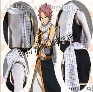 الجملة الحرة الشحن الجنية الذيل Natsu dragneel تأثيري حلي الأسود والأبيض وشاح / كاتم الصوت