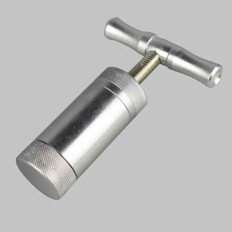 tobacco compressor Pollen Press: Compact Silver Metal Tobacco Compressor... From Dave420,  $8.17