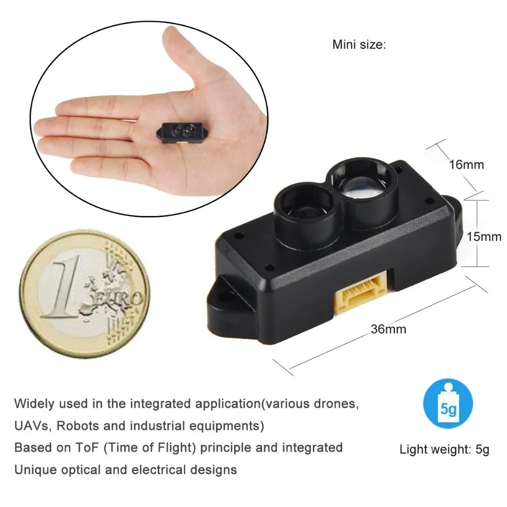 TOF Mini Benewake TFmini Détecteur De Portée Module Capteur Point Unique  Micro Rangement Pour Arduino Pixhawk Drone FZ3000 FZ3065 Du 33,11 €