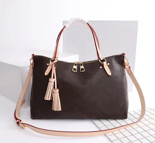 Originele Hoge Kwaliteit Designer Luxe Handtassen Portemonnees Lymington Rits Tas Vrouwen Merk Tote Oude Bloem Echte Lederen Schoudertassen