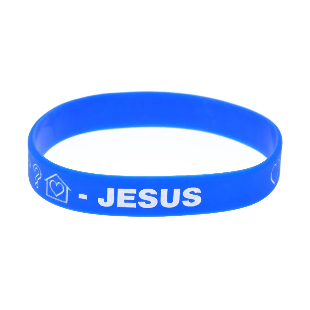 I Can Do All Things, Philippians 4:13 Silicone Bracelet, Navy Blue -  Christianbook.com