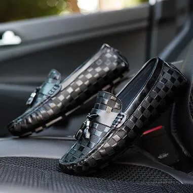 Italiaanse stijl heren Loafers schoenen Casual lederen loafers moccasins kantoor niet slip zomer mode Drive Men039S schoenen 2305563