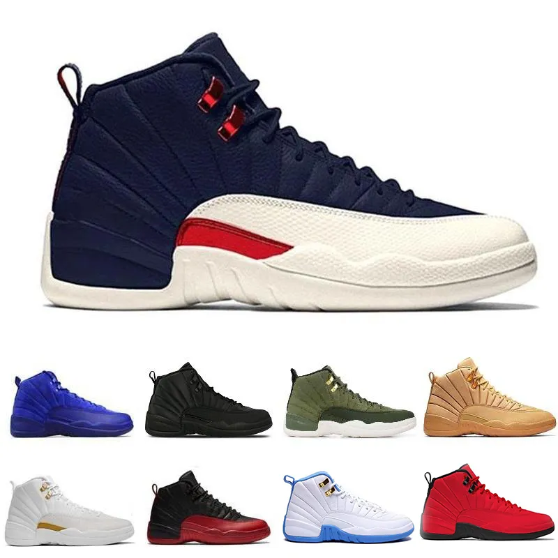 Cheap 12 basketball shoes 12s Bulls cherry black white flu Game Vachetta Tan Gym Red master taxi wolf grey playoffs blue j12 Seankers