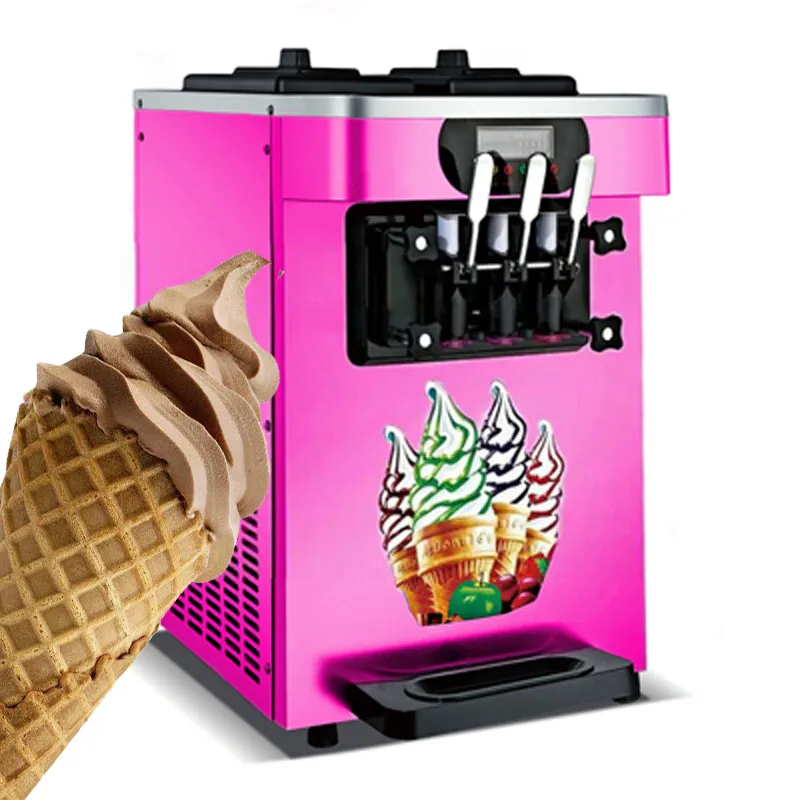 Machine à crème glacée de bureau automatique commerciale de meilleure qualité vente de machine à crème glacée molle en acier inoxydable de haute qualité