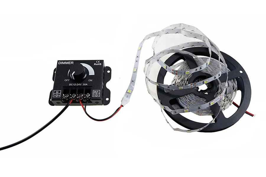 12V-24V Mini 3 Teclas Controlador LED De Un Solo Color Atenuador De Brillo Para Tira De Luz LED 3528 5050 - AliExprs