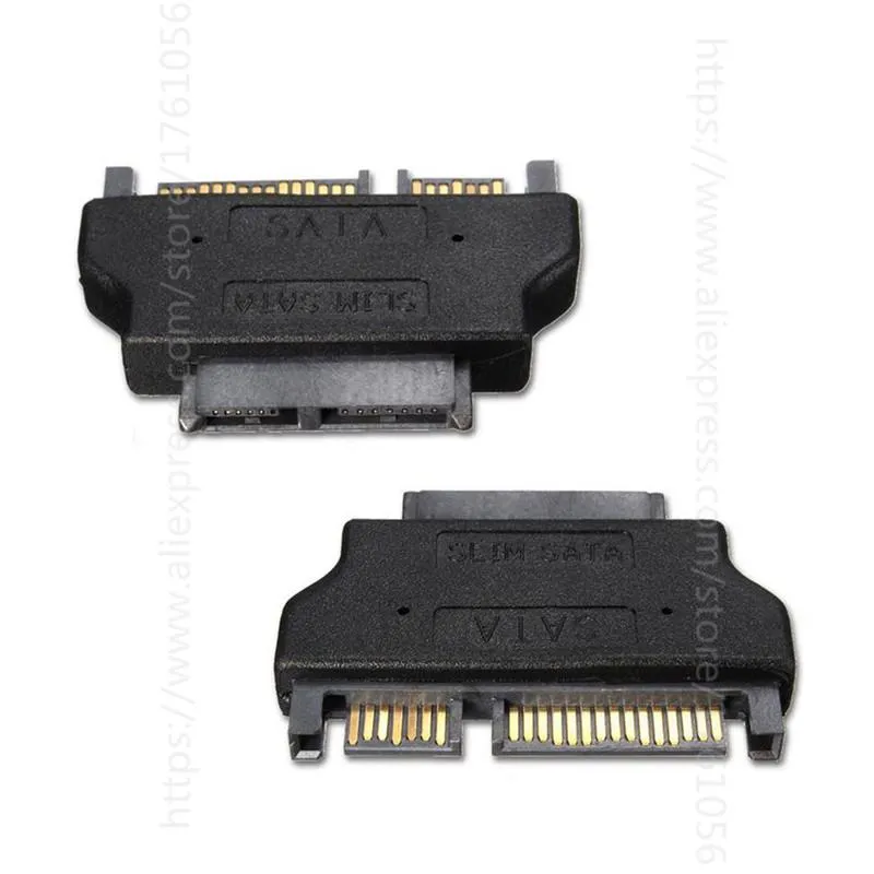 50 pz SATA 22 Pin a 16 Pin Micro SATA Adattatore 7 + 15 Serial ATA Maschio a 7 + 9 Adattatori Femmina Convertitore del Connettore