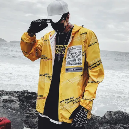 Mens Harajuku Color Block Best Ski Jackets Hip Hop