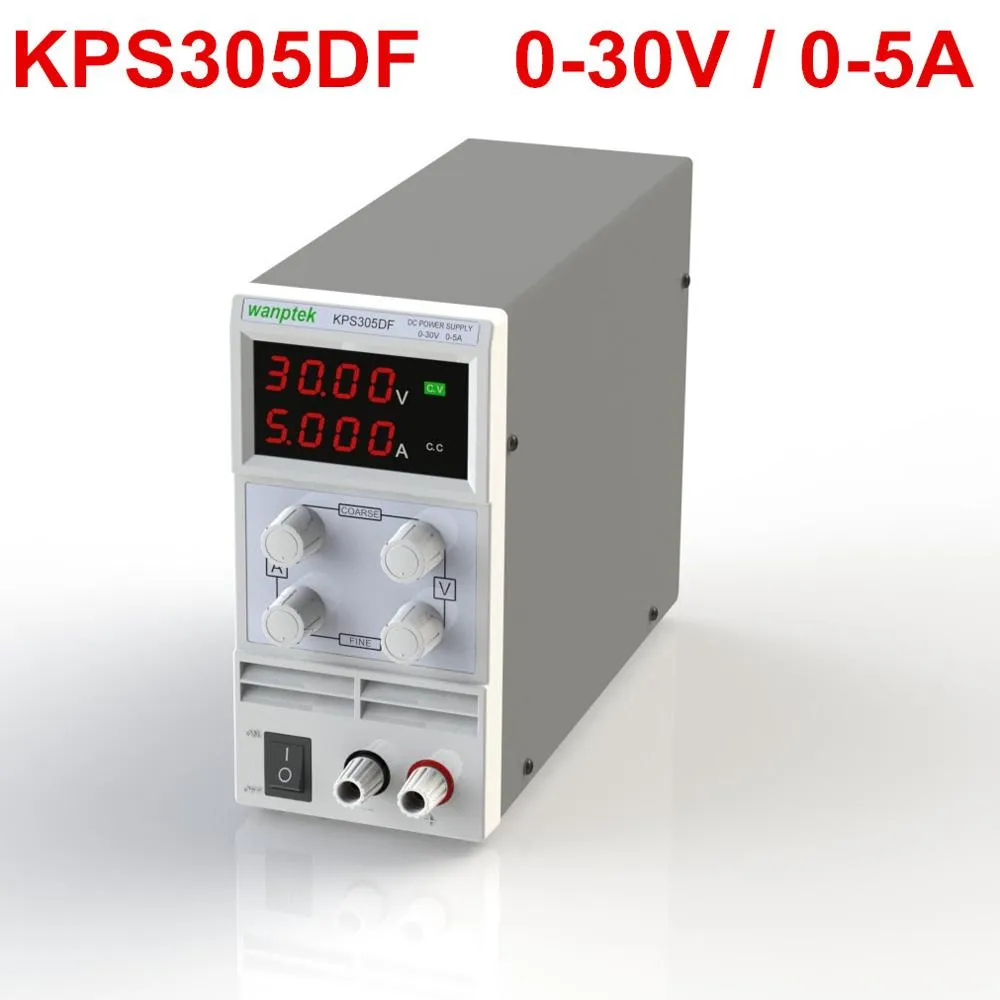 Mini Justerbar DC Strömförsörjning 110V / 220V Reglerad utgångsspänning 0 ~ 30V Utgångsström 0 ~ 5A Regulator EU / US-kontakt