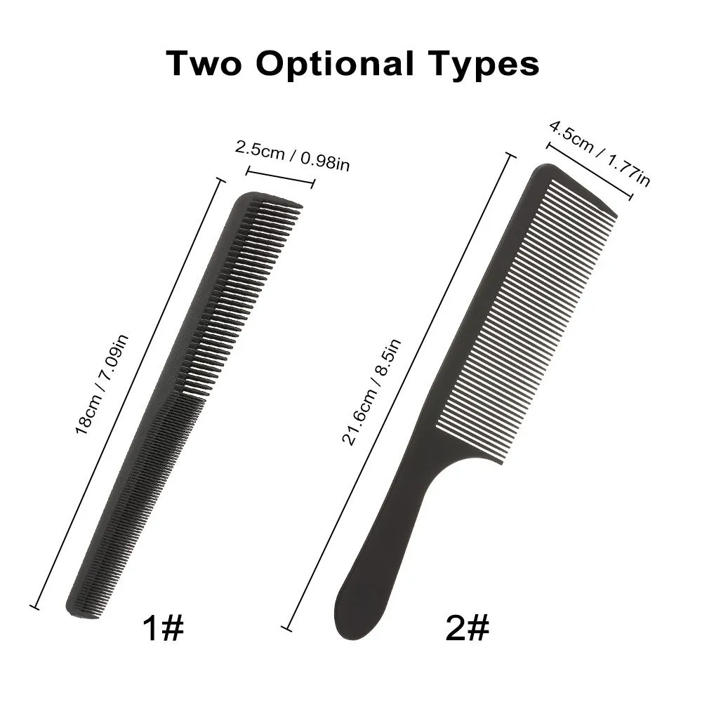 5 Pieces Hair Cutting Comb Barber Comb Hair Styling Combs Fine Teeth Carbon  Comb Set Anti Static Heat Resistant Hairdressing Tapered Comb for Men Women  (Styling Combs)