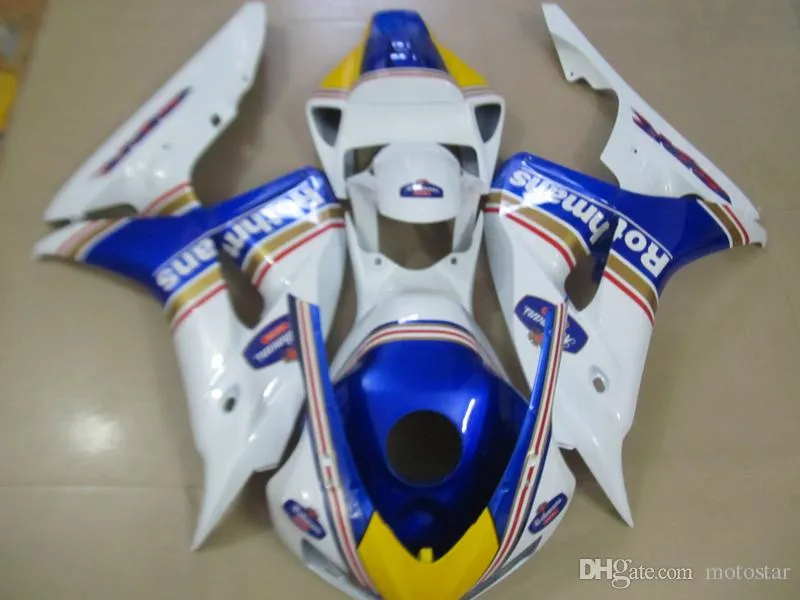 Injectie Mold ABS Plastic Fairing Kit voor HONDA CBR1000RR 06 07 WITTE BLAUWE FUNLINGS CBR1000RR 2006 2007 OT11