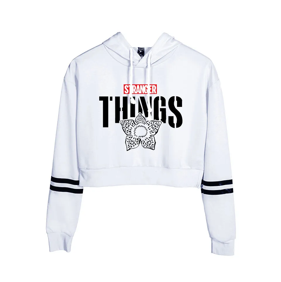 Stranger things best sale cropped hoodie