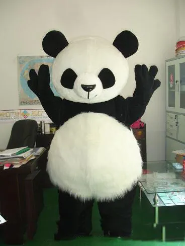 2019 traje clásico de la mascota del panda de alta calidad traje de la mascota del oso traje de la mascota del panda gigante envío gratis