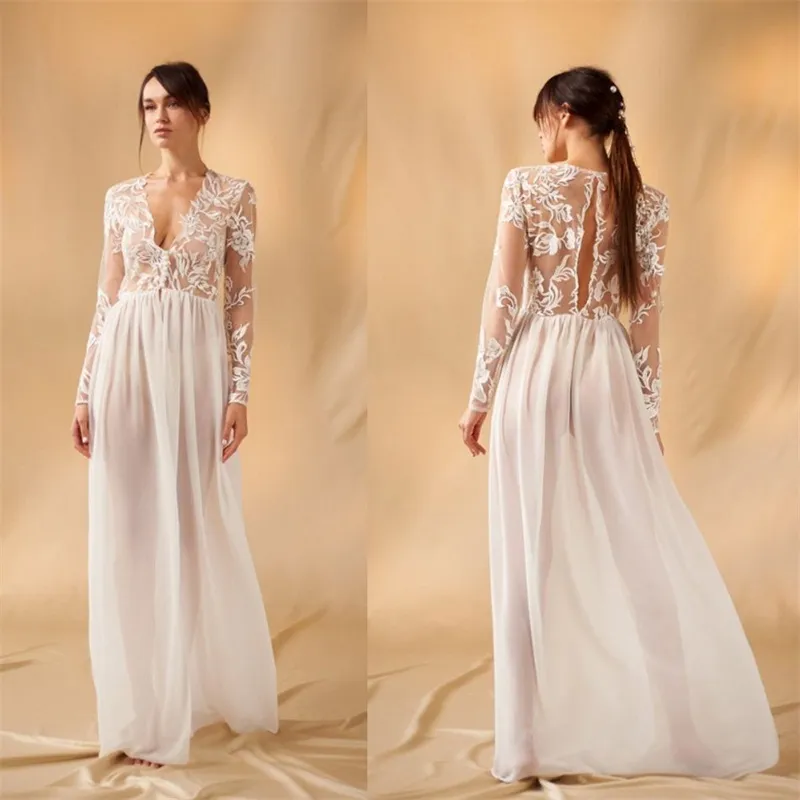 Elegant V Neck Chiffon Wedding Bride Bathrobe With Appliqued Lace And Sheer  Sweep Train For Women Hot Sale Bridal Pajamas From Longzhiwen, $60.24