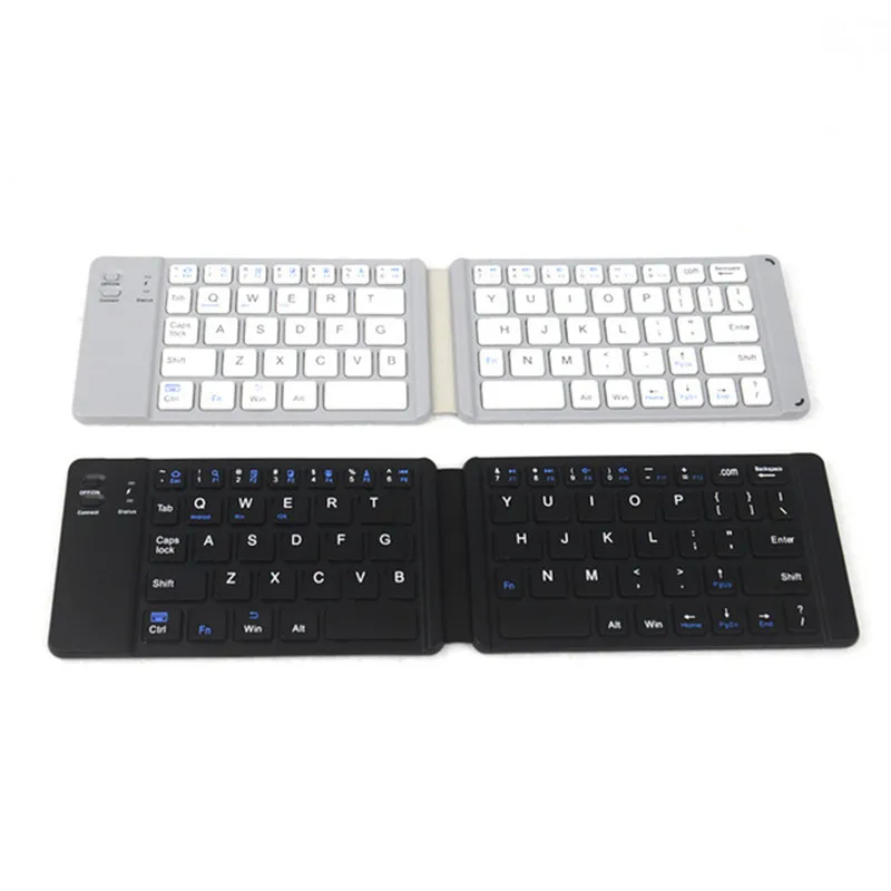 Portable Bluetooth Wireless Fold Keyboard för Windows, Android, IOS, Tablet iPad, Telefonljus-Handy Gaming Keyboards