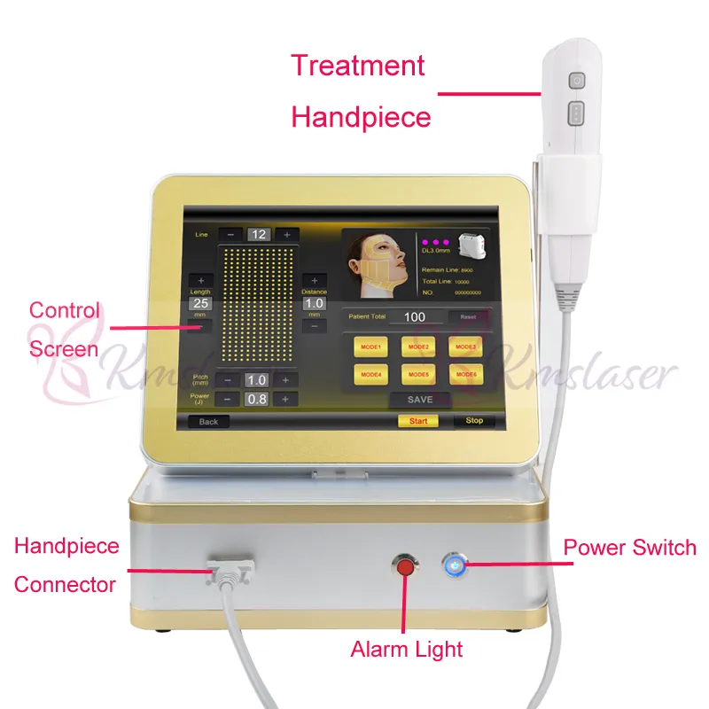 8 cartridges 12 lines 3D hifu Wrinkle Removal ultrasound therapy machines weight loss wrinkle remover slimming HIFU face lifting machine