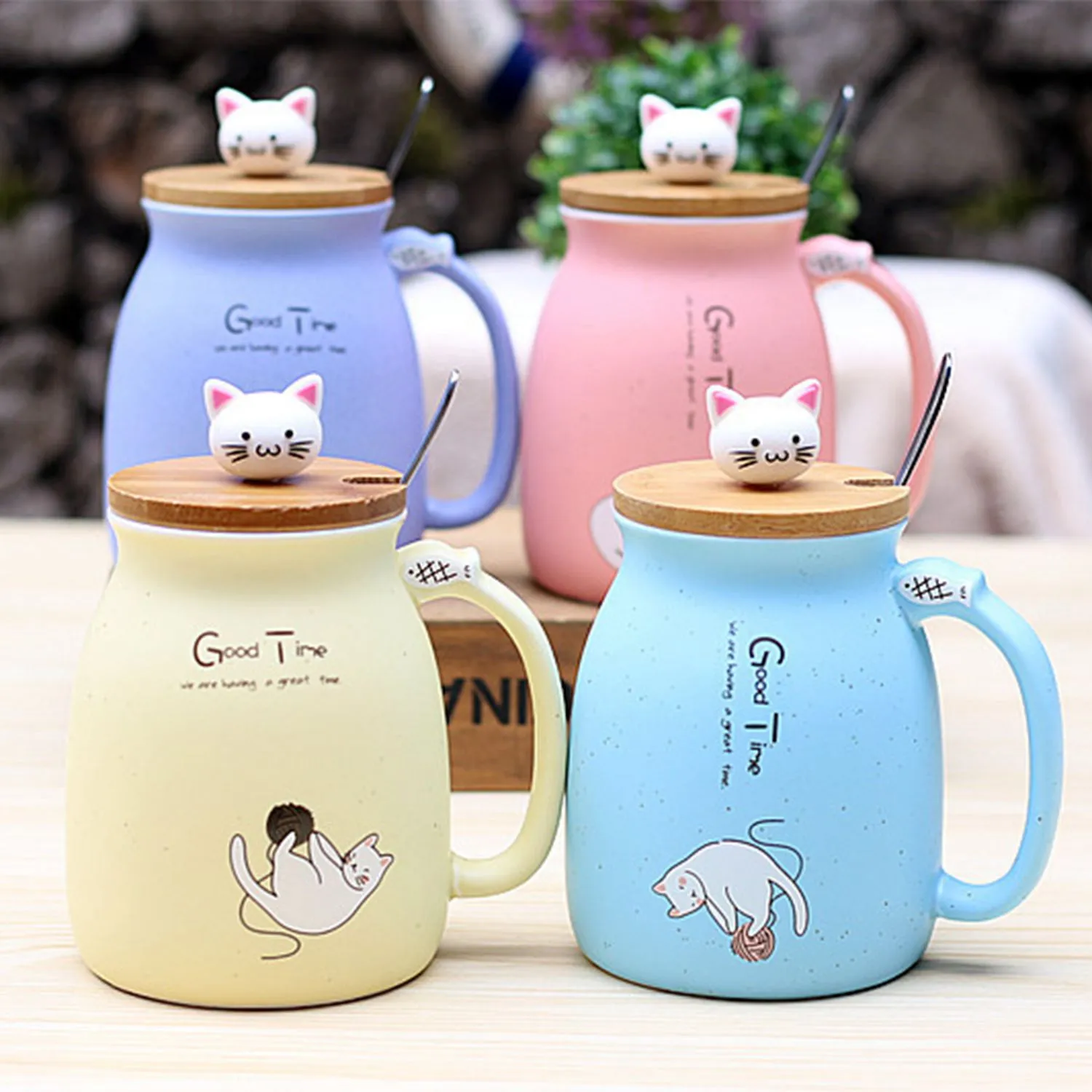 Cat Mug Cat Cup Kawaii Cup Ceramic Coffee Mug with Lid Tea Cup with Lid Cat Mugs for Cat Lovers Unique Novelty Cup Aesthetic Cat Gifts for Cat Lovers