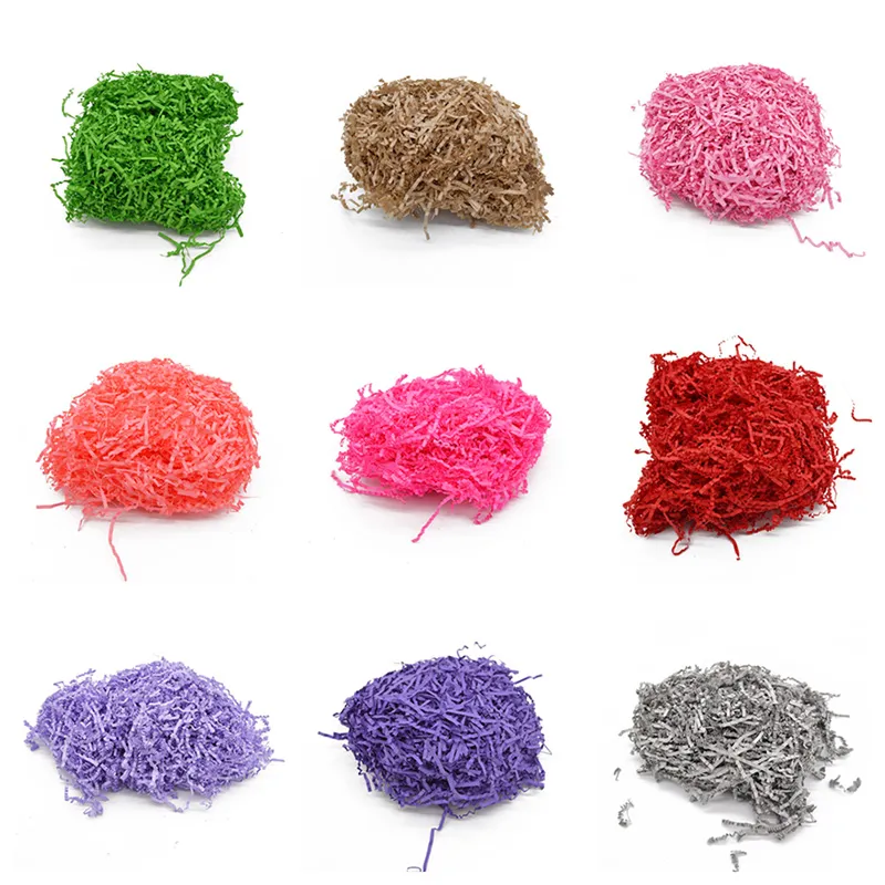 50g pack DIY Paper Shredded Crinkle Paper Confetti Gifts Box Filling Material Wedding Birthday Party Decoration Supplies1278y