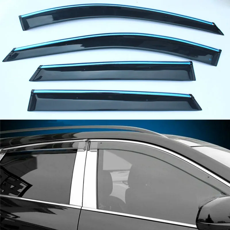 For Cadillac SRX 2010 16 Car Auto ABS Window Visor Sun Guard Rain Vent