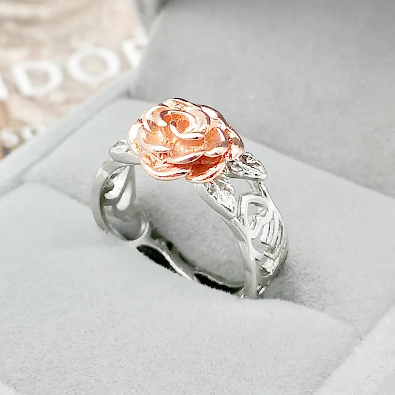 Two tone fashion rings discount