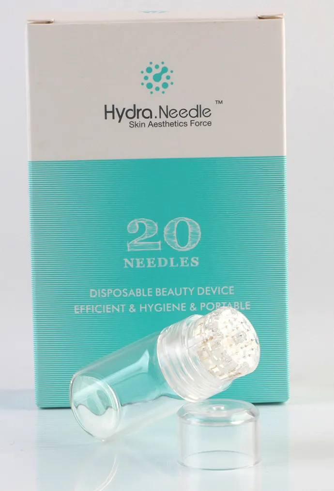 Hydra Needle 20 Aqua Micro Channel Mesotherapy Gold Needle Fine Touch System Derma Stamp From