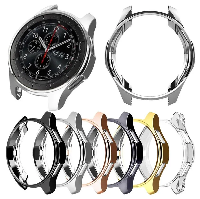 TPU Case do Samsung Gear S3 Frontier SM-R7660 Plated Ochronne zderzak Skorupa dla Samsung Galaxy Watch 42mm SM-R810 46mm Galaxy Active