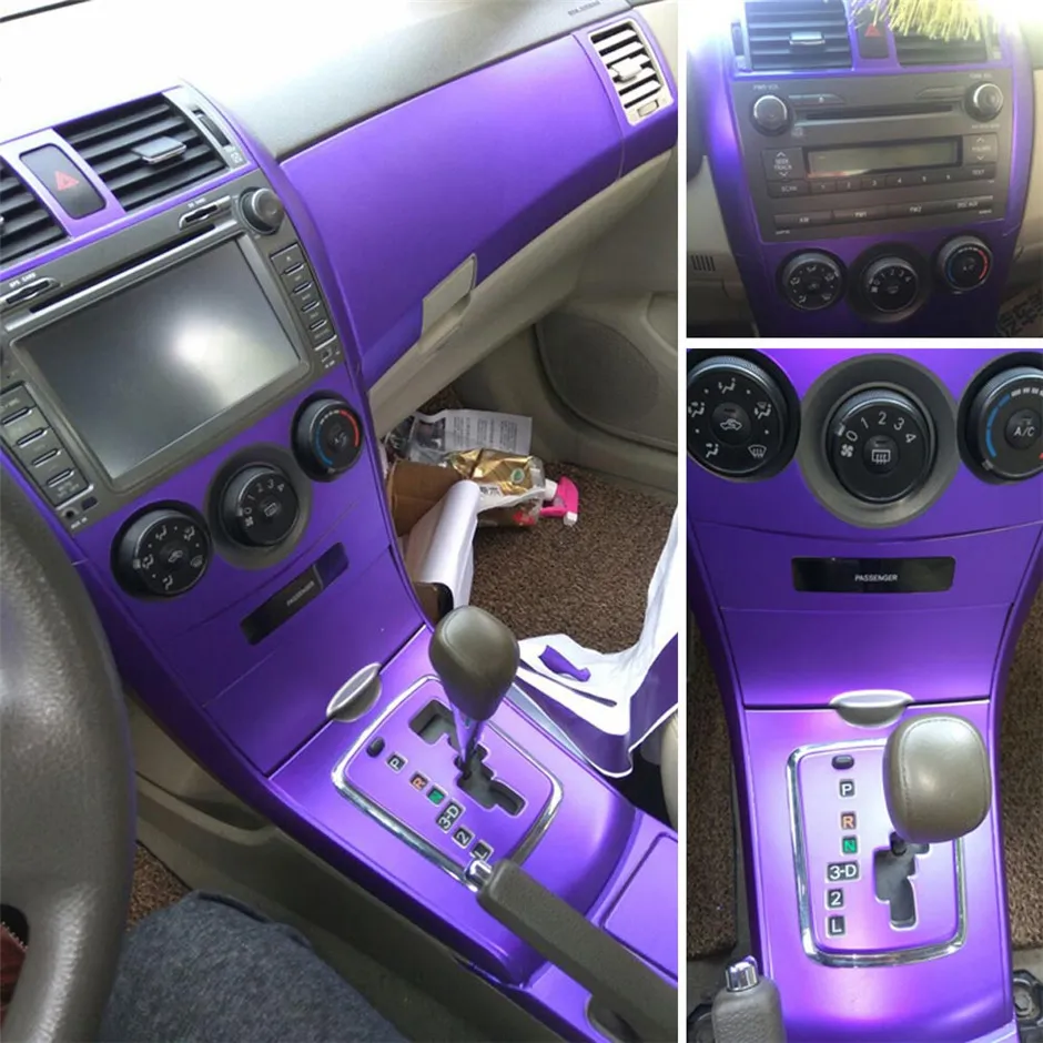 Car Interior Carbon Fiber Full Set Sticker For Toyota Corolla E12