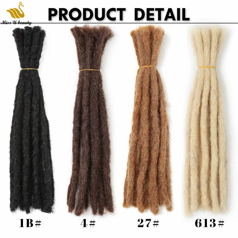 Extra Small Loc Extensions (0.15-0.2cm).x 10 Locs Per Bundle. 100% Afro Kinky Human Hair Dreadlocks Extensions. - UK - Foto 11