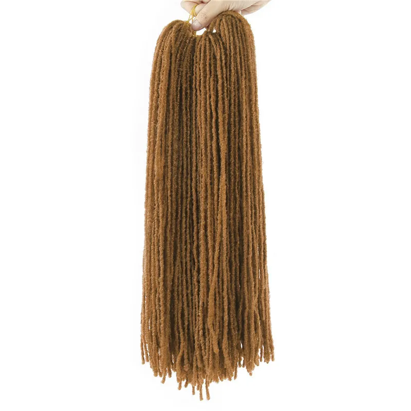 Dreads Reta Locais Cabelo Irmã Locais Extensões de Cabelo Afro Crochet Tranças 18 polegadas Paixão Torção Sintética Cabelo Para As Mulheres Marley Primavera Preto