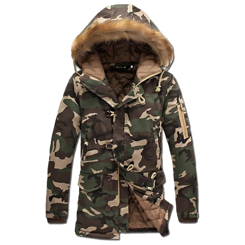 2018 Men Jacket Winter Casual Coat Men Plus Size Winter Coat Army Green Jacket Men Thick Warm Fashion Jacket Parka Men Coat Male