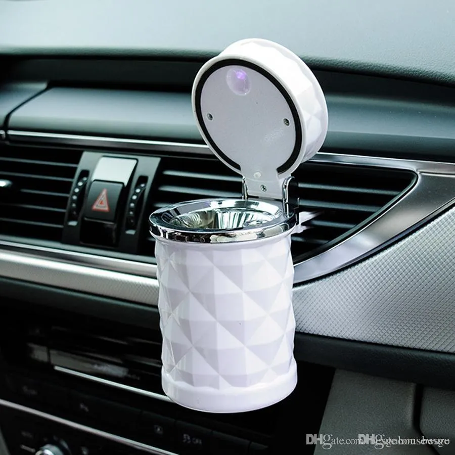 cigarette holder car Universal Auto Ashtray Smokeless With LED Light And... From Besgohomedecor,  $3.86