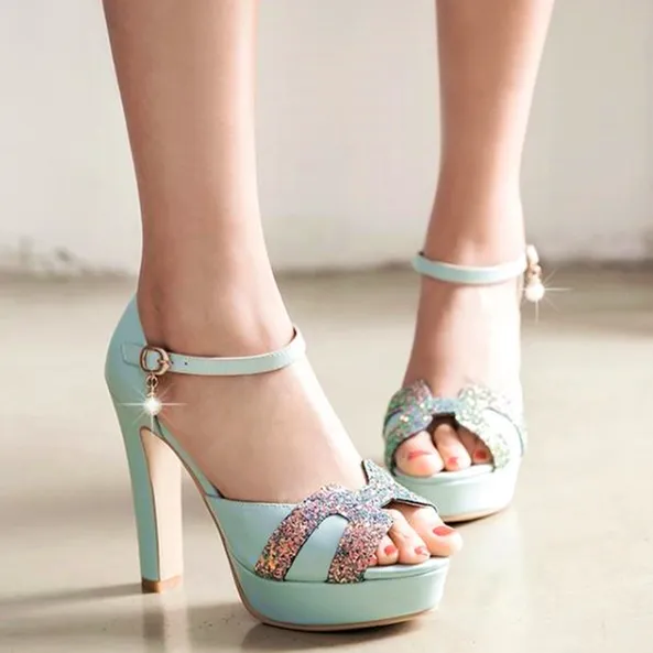 Plus size 32 33 to 40 41 42 43 44 45 46 bridal wedding shoes white high heel designer shoes pink blue black