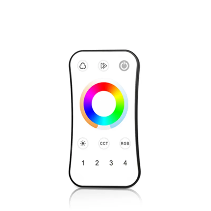 4 مناطق 2.4 جرام التحكم عن بعد العالمي R8-5 4 المناطق RGB +CCT جهاز التحكم عن بُعد لـ RGB +CTT LED