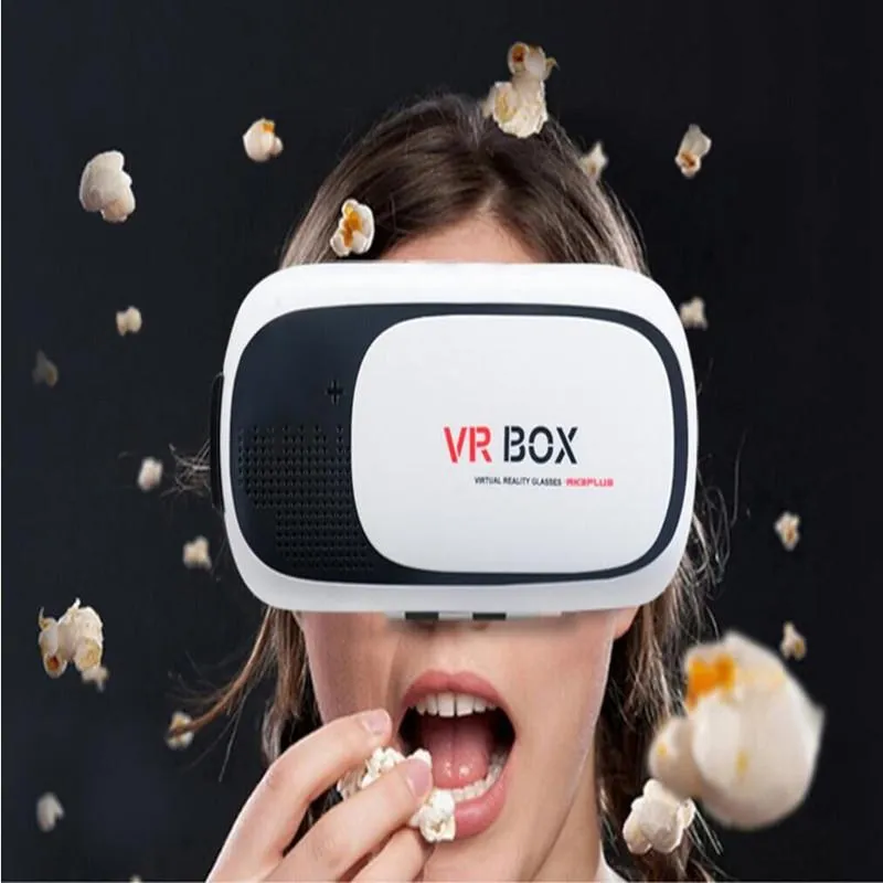 VR Box 3D Glasses Headset Virtual Reality phones Case Google Cardboard Movie Remote for Smart Phone VS Gear Head Mount Plastic VRB213N