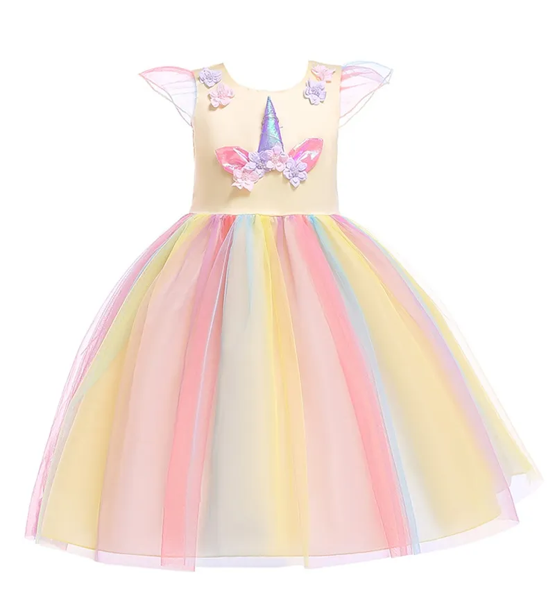 Baby Girls Unicorn Dress Kids Princess Costume Dress for 39.4-59.1 in  100-150 cm Children from Dhgate Girls Dresses - price 19.54