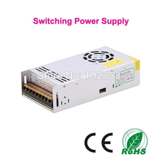Freeshipping Iron case IP20 400W Switching adapter, 1pcs certified 48 volt dc power supply, AC 110V/220V transformer led driver