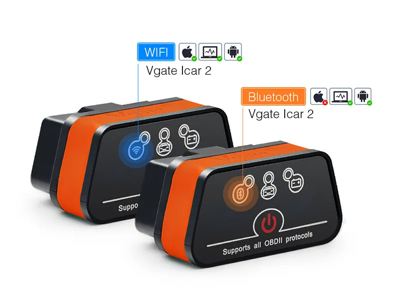 Bluetooth Wifi OBD2 Diagnostic Scanner Tool ELM327 V2 1 OBD 2 Mini Adapter Android IOS PC Code Reader Scan240G