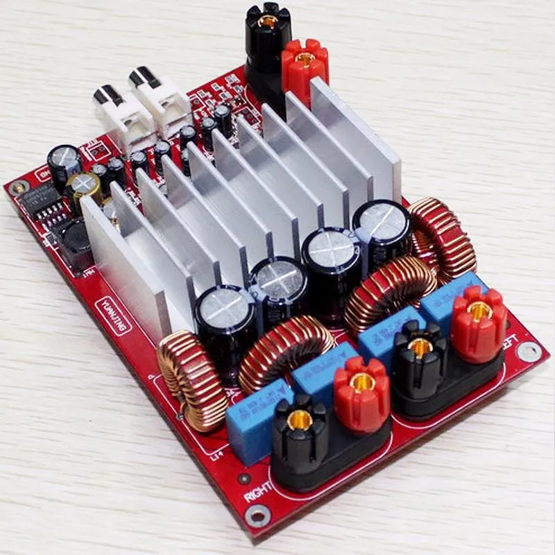 Freeshipping TAS5630 OPA1632DR High Power Digital Amplifier Board Class D 2 * 300W DC50V HiFi DIY (Deluxe Edition)