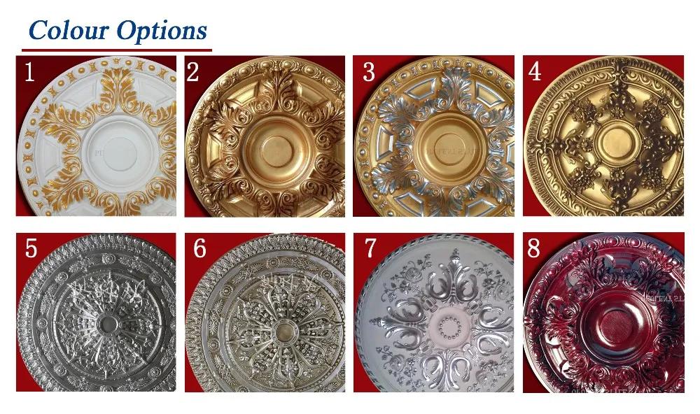thumbnail image 2 of Ceiling Rose Hook Plate For Light Fixtures – 108mm Diameter (Choose Your Color) 2 of 4