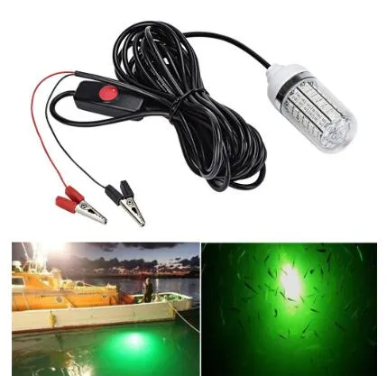 2020 Fischereileuchte 108 stücke 2835 LED Unterwasserfischerei Lights Fish Finder Lampe zieht Garnelen Tintenfisch Krill (4 Farben)