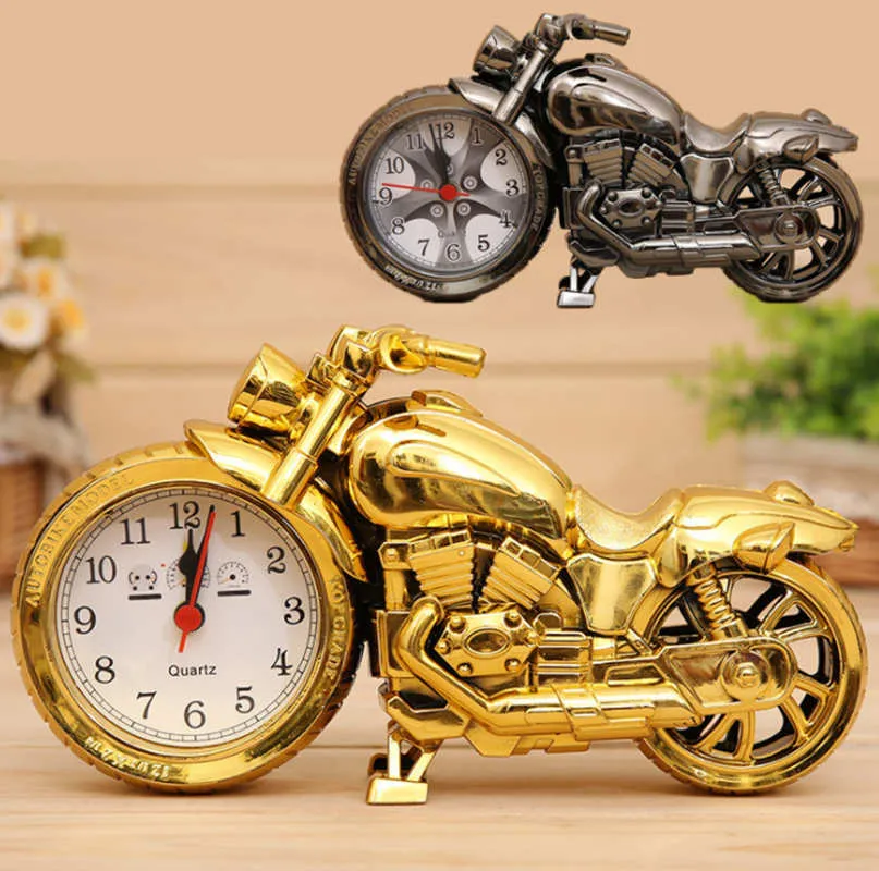 Sveglia al quarzo per motocicletta Sveglia per motocicletta fresca Orologio da tavolo da tavolo creativo Orologio da casa Regalo di compleanno Spedizione gratuita