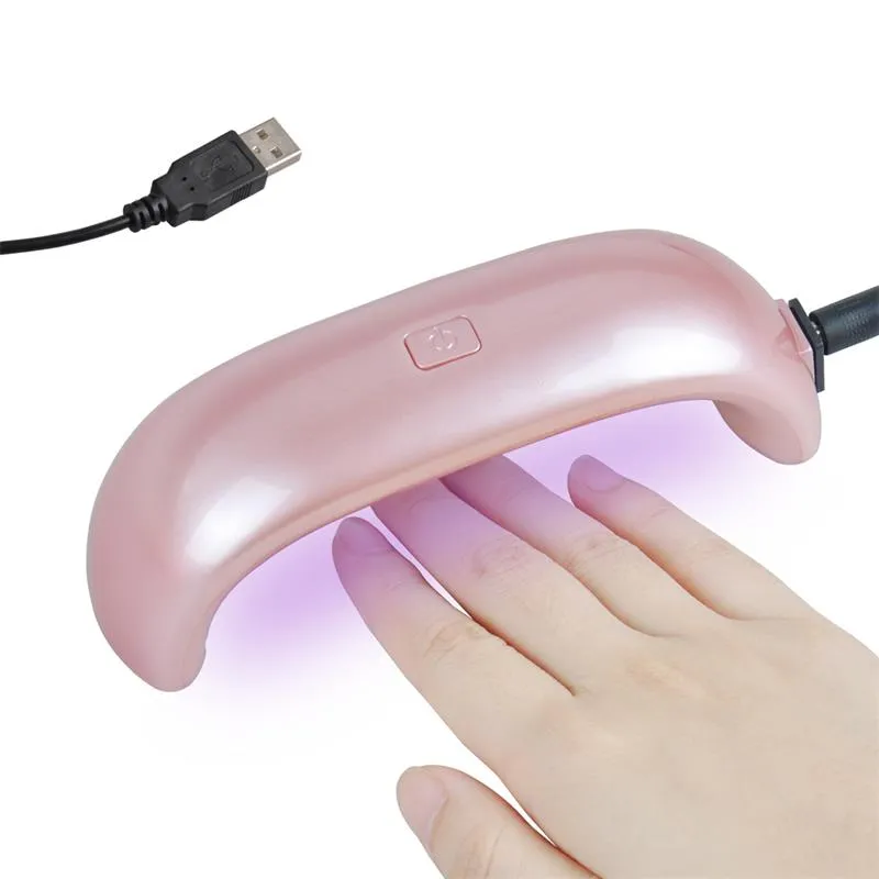 Mini USB 9W 3 LED Nail Secador Curing Máquina De Lâmpada Gel Polonês Poderoso Lâmpada Luz Luz Esmalte Cores Rápido Cores Droor De Cores