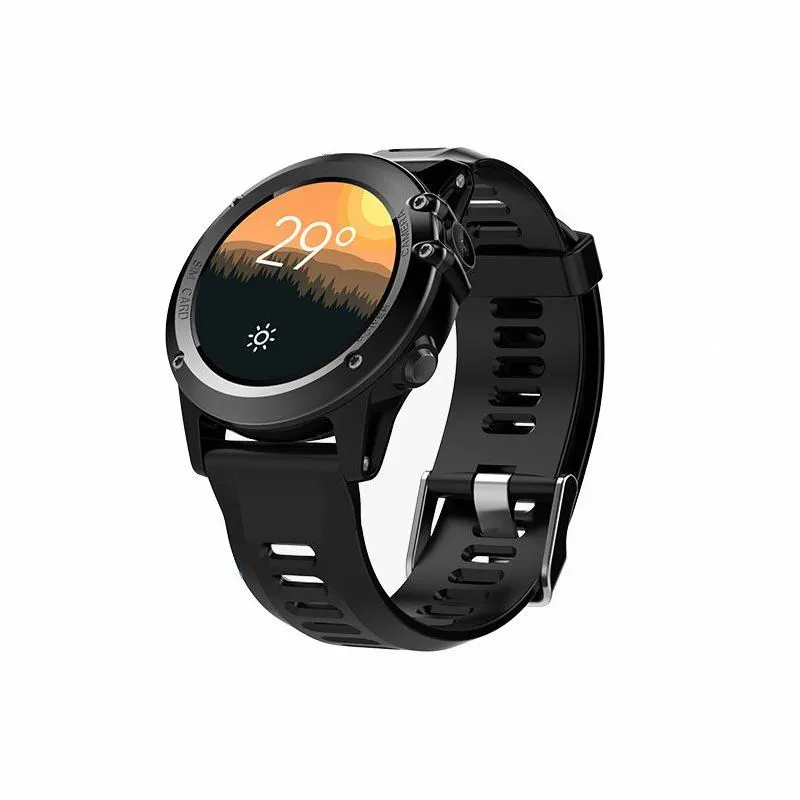 H1 GPS Smart Watch Bluetooth WiFi Smart Wristwatch IP68 Wodoodporna 1.39 "OLED MTK6572 3G LTE Wearable Urządzenia Bransoletka do iPhone android