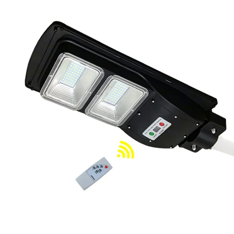 Réverbères solaires LED extérieurs 30W 60W 90W projecteur solaire avec télécommande lampe de sécurité étanche pour rue jardin cour