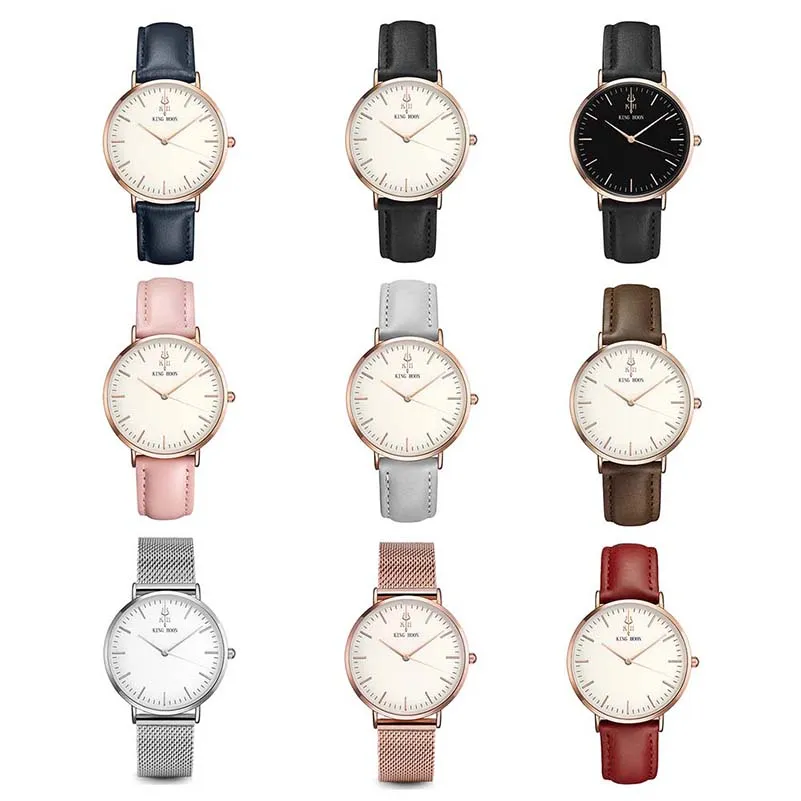 Reloj de oro rosa resistente al agua, relojes de cuarzo para mujer, reloj de pulsera de lujo para mujer, reloj para chica, reloj femenino