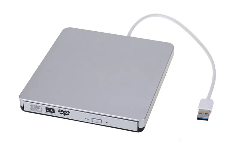 USB 3.0 External DVD/CD-RW Drive Burner Slim Portable Driver Universal for Mac Laptop Netbook