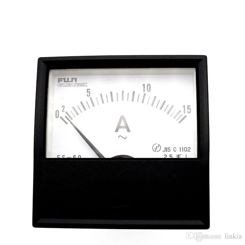 Текущие счетчики Япония Fuji FS-60 AC Ammeter 15a Pointer Mechanical Head Head