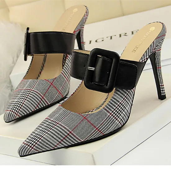 Vente chaude-femme talons hauts estiletos mujer 2019 slingback bout pointu talons hauts zapatos de mujer dames chaussures sapato feminino tacones