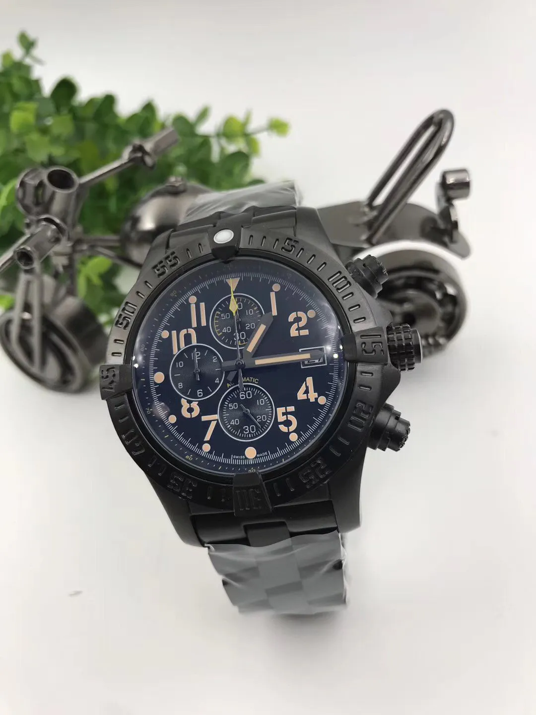 Najwyższej jakości mężczyzna zegarki stalowe zegarki kwarcowe stoper luksusowy zegarki zegarki ze zegarkami ze zegarkami ze zegarkami chronografa 230