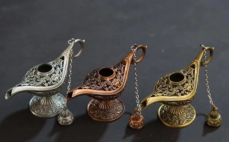 Oil Lamp Incense Burner Retro Aladdin Magic Classic Oil Lamps Incense  Burners Retro Wishing Oil Oil Lamp Home Decor Gift SN3000 From Szyang,  $4.89